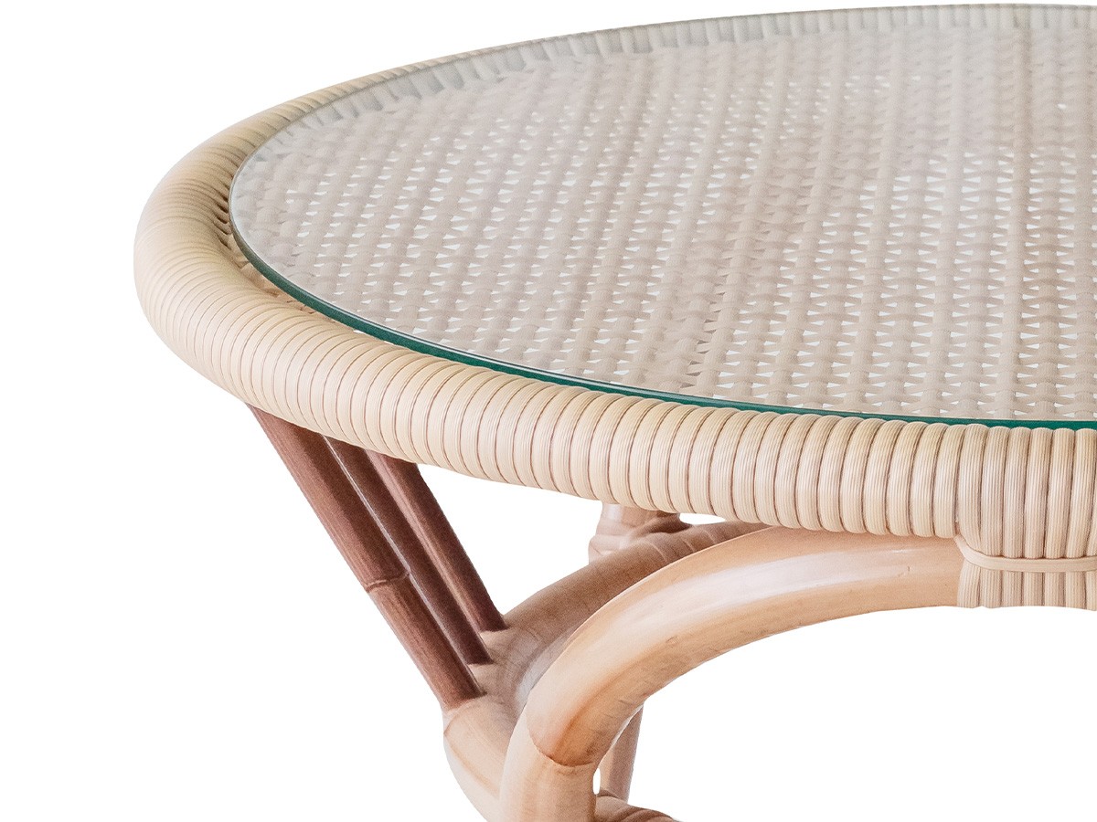 SHIKADA SHITSURAI RATTAN Natural Rattan Series
Glass Top Table / シカダ シツライ ラタン ナチュラルラタンシリーズ
ガラストップテーブル アウトドア （テーブル > ローテーブル・リビングテーブル・座卓） 6