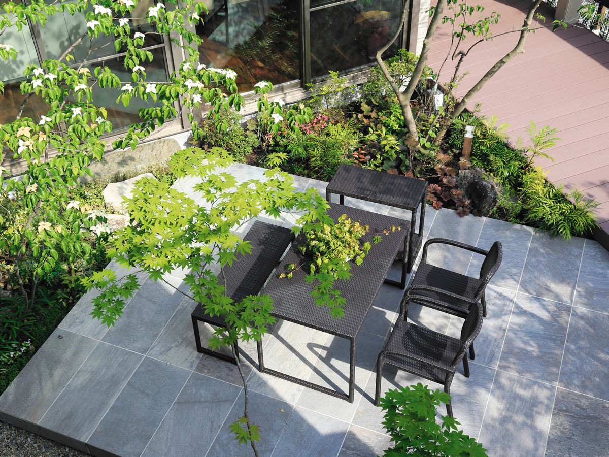 Loom Garden Niwaza Simple Square Table 720 / ロムガーデン 庭座 シンプルスクエアテーブル 720 （ガーデンファニチャー・屋外家具 > ガーデンテーブル・アウトドアテーブル） 2