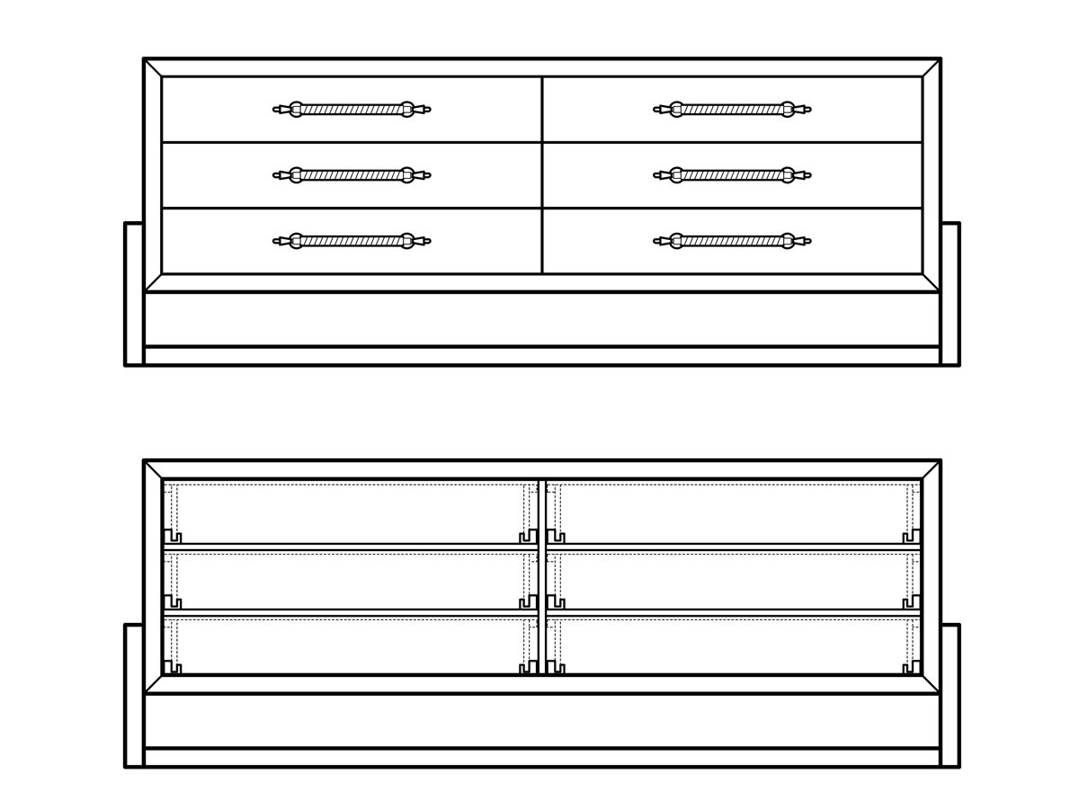 MATSUOKA BI-LEVEL SIDEBOARD / マツオカ バイレベル サイドボード （収納家具 > チェスト・箪笥） 5