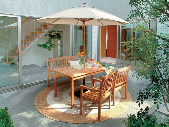 美品■FLYMEe Villa■ガーデンテーブル■パラソルホール■屋外家具 FLYMEe Villa Garden Parasol / フライミーヴィラ ガーデンパラソル 幅