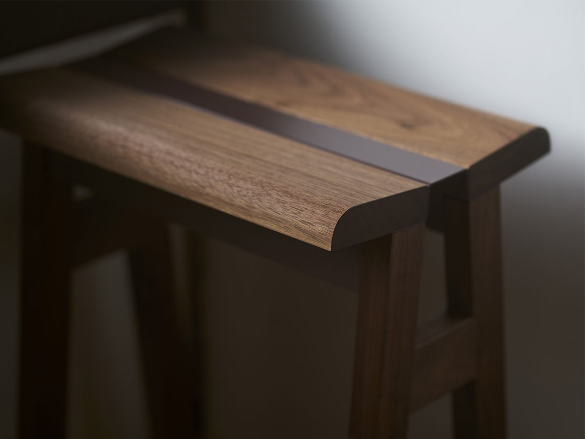 Fulcrum Hi.series hi-stool walnut / フルクラム エイチアイシリーズ ハイスツール（ウォールナット） （チェア・椅子 > カウンターチェア・バーチェア） 12