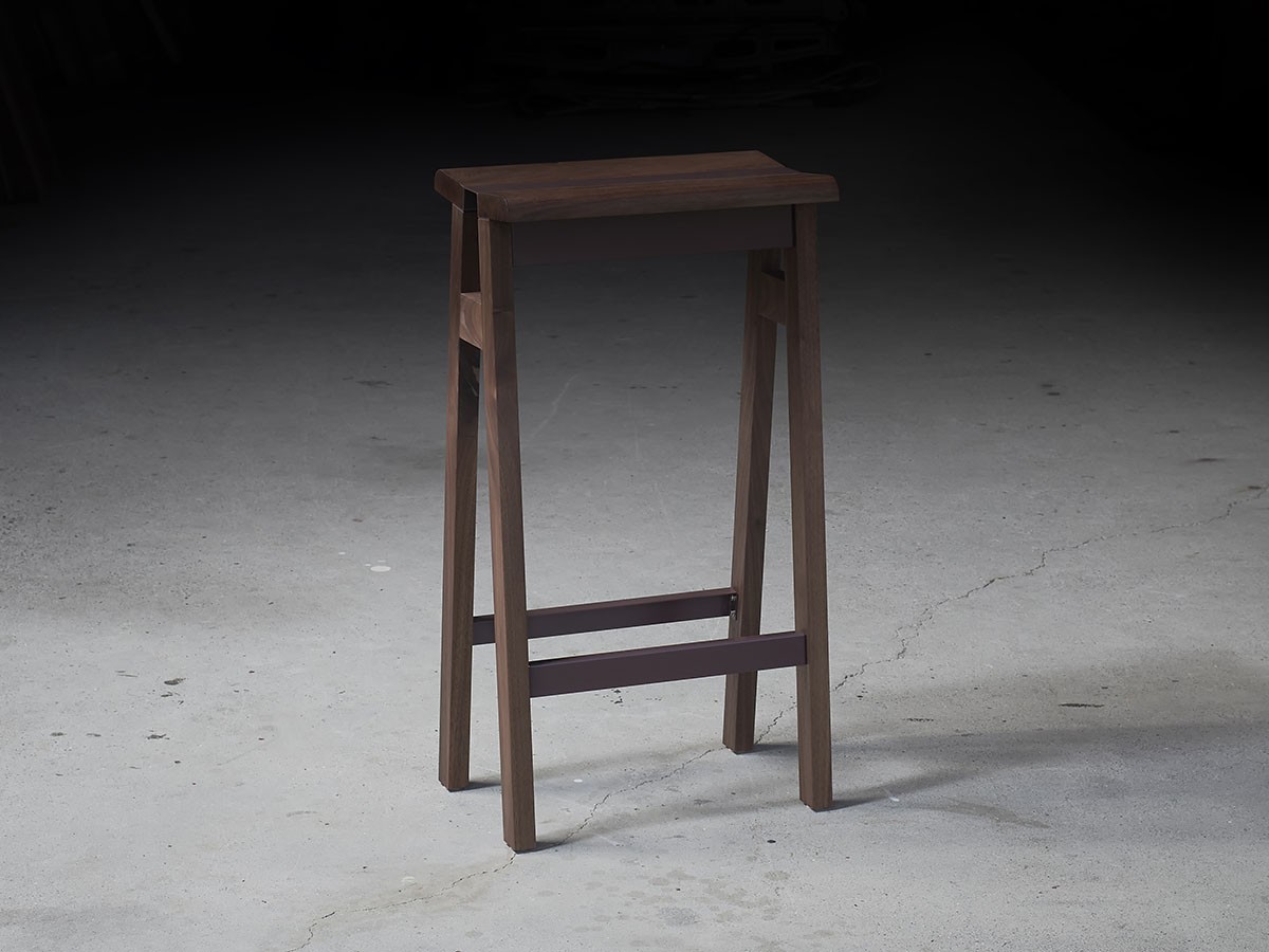 Fulcrum Hi.series hi-stool walnut / フルクラム エイチアイシリーズ ハイスツール（ウォールナット） （チェア・椅子 > カウンターチェア・バーチェア） 16