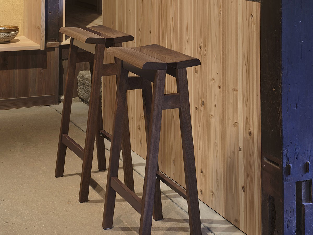 Fulcrum Hi.series hi-stool walnut / フルクラム エイチアイシリーズ ハイスツール（ウォールナット） （チェア・椅子 > カウンターチェア・バーチェア） 11