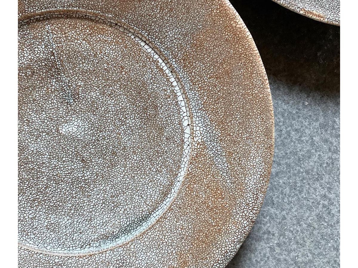 MISHIM POTTERY CREATION fractal rim plate M sabi / ミシンポタリークリエイション フラクタル リムプレート M（サビ） （食器・テーブルウェア > 皿・プレート） 38