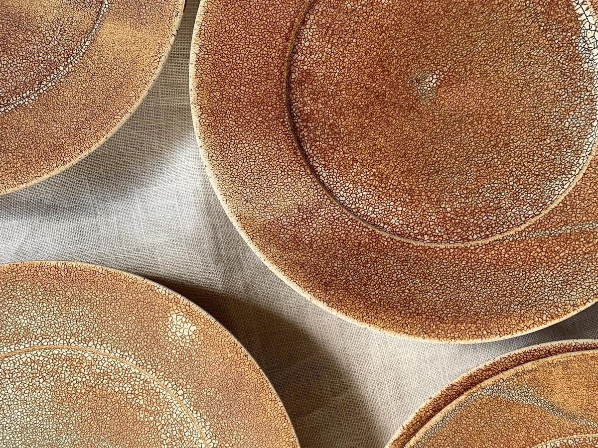 MISHIM POTTERY CREATION fractal rim plate M sabi / ミシンポタリークリエイション フラクタル リムプレート M（サビ） （食器・テーブルウェア > 皿・プレート） 36