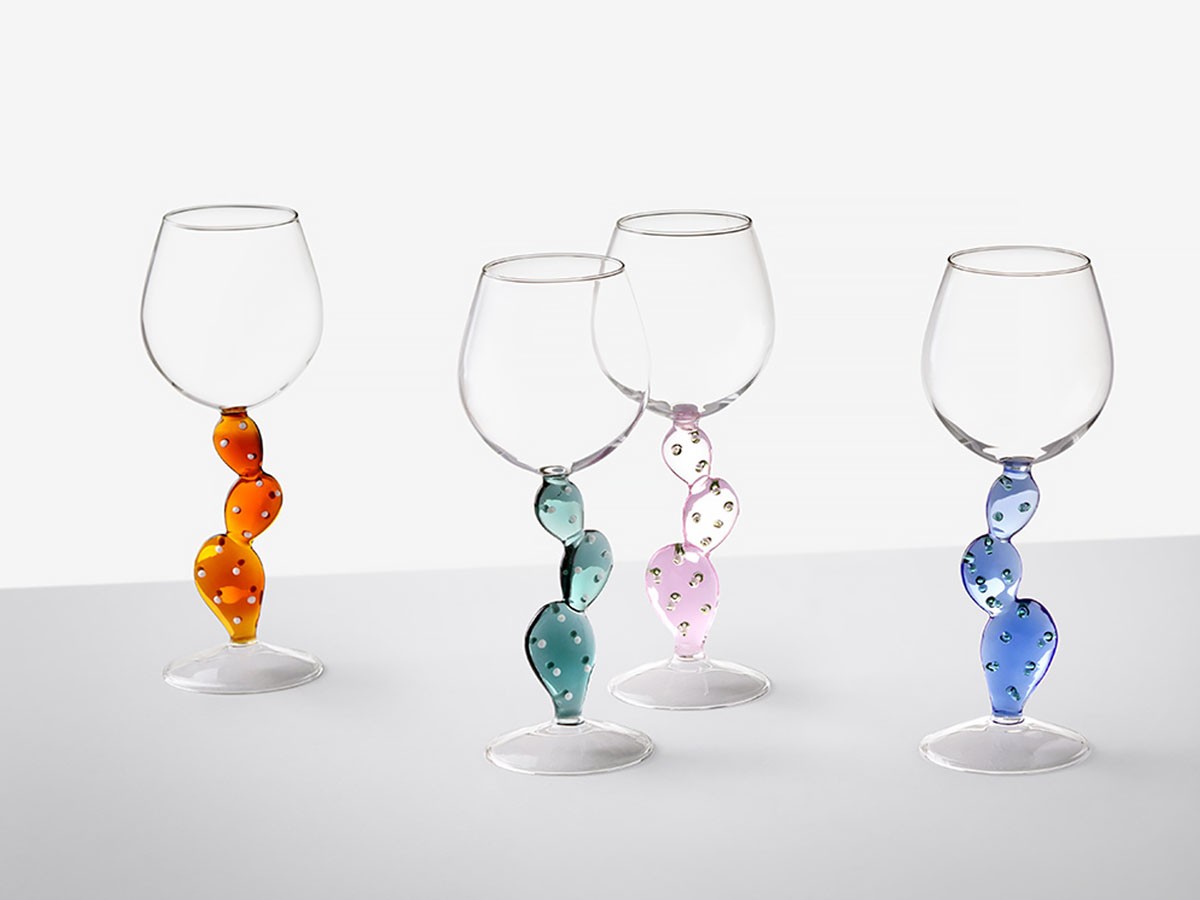 ICHENDORF MILANO Desert Plants Wine Glass Cactus