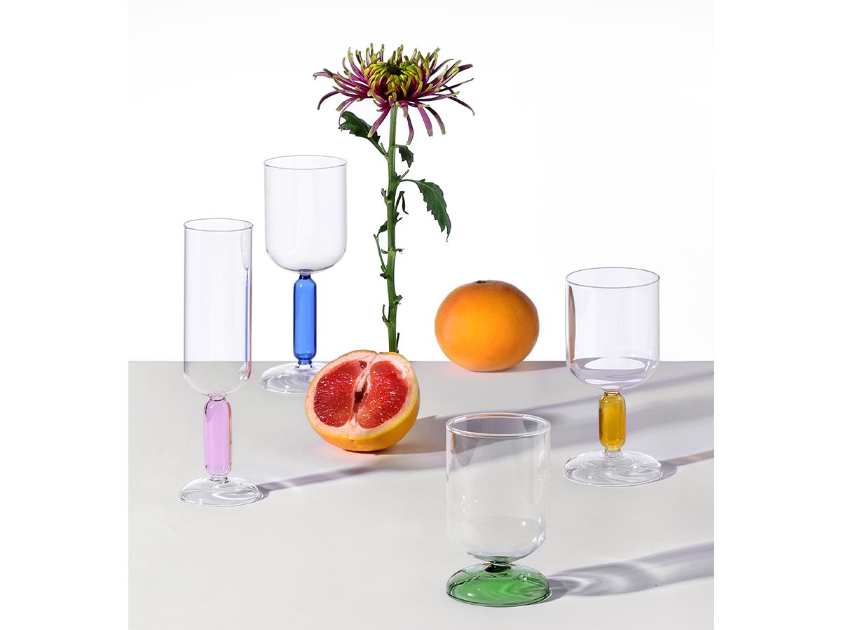 ICHENDORF MILANO Bloom Stemmed Glass Green / イッケンドルフ・ミラノ ブルーム ステムグラス グリーン 400ml （食器・テーブルウェア > タンブラー・グラス） 4