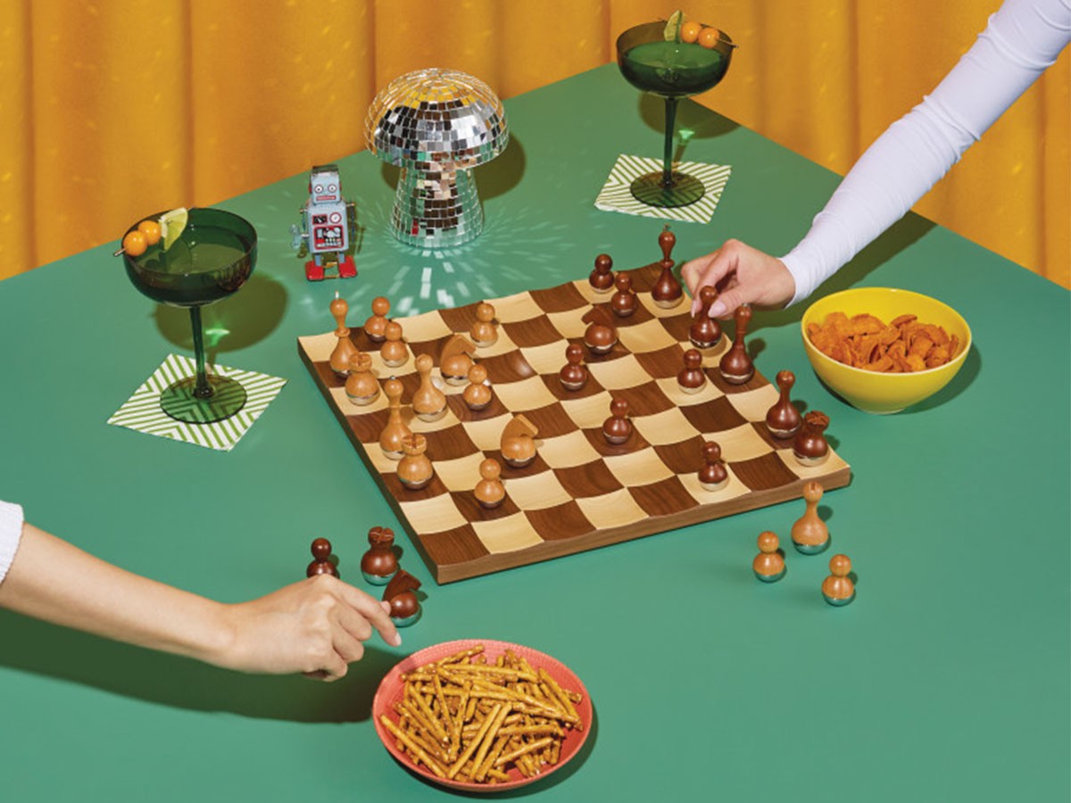 Umbra Wobble Chess Set / アンブラ ウォブル チェスセット （キッズ家具・ベビー用品 > おもちゃ・玩具） 2