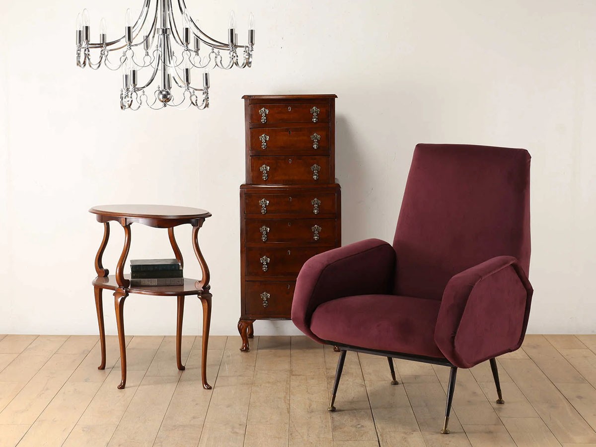 Lloyd's Antiques Real Antique
Italian Armchair / ロイズ・アンティークス イタリアアンティーク家具
イタリアンアームチェア QG007051 （チェア・椅子 > ラウンジチェア） 2