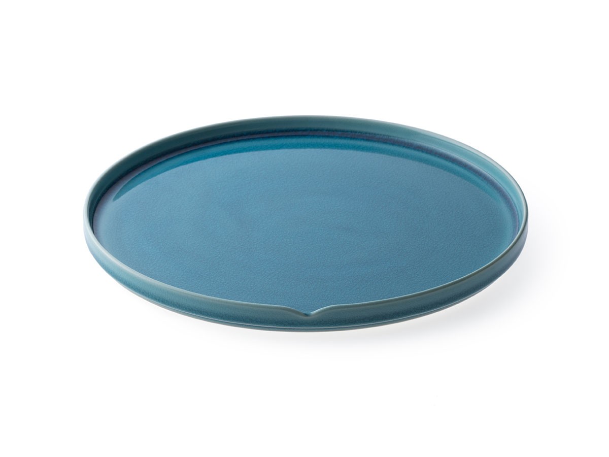 HASU WATER CRACKLE Plate L / ハス 水貫入 大皿 （食器・テーブルウェア > 皿・プレート） 1