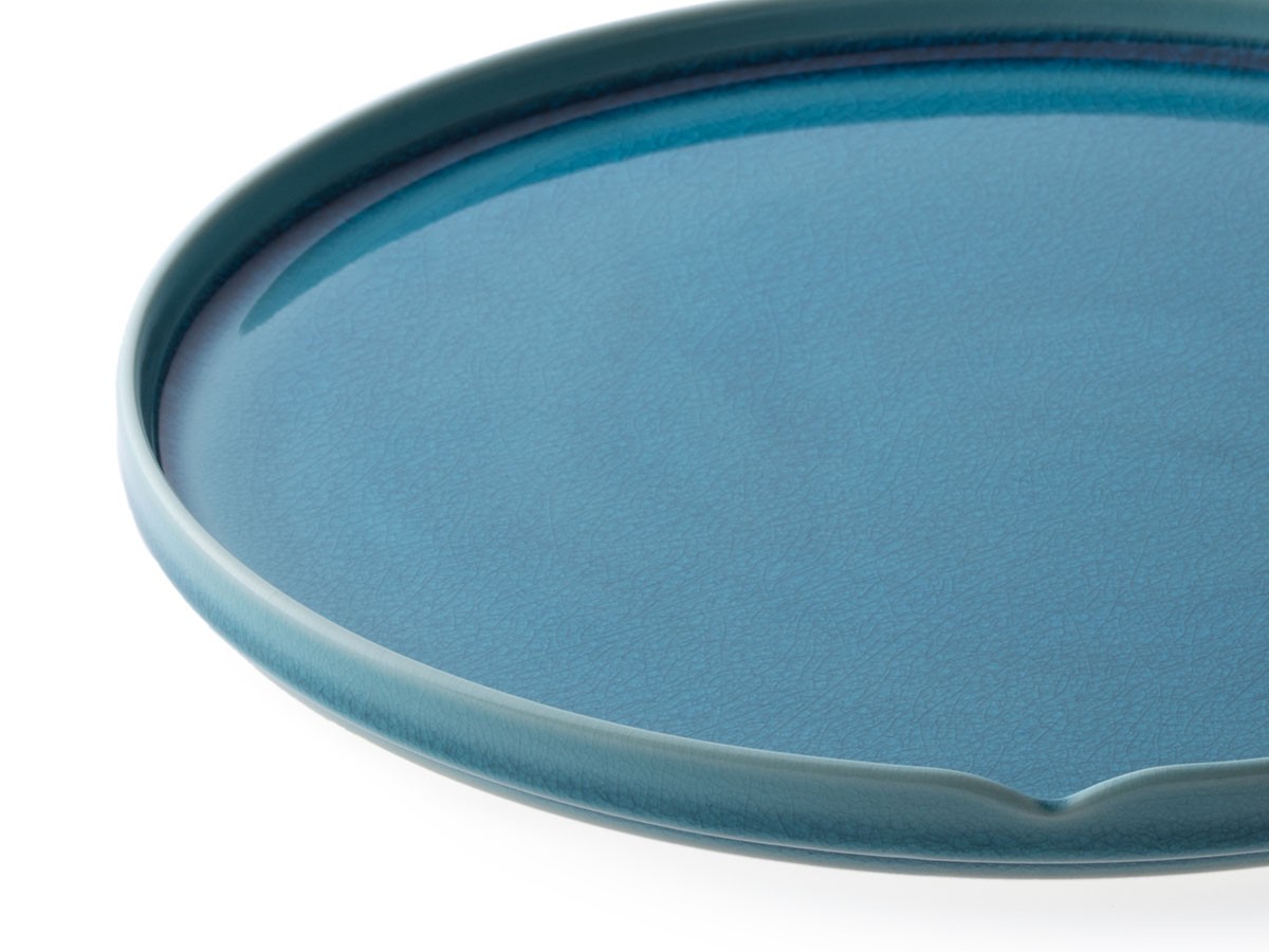 HASU WATER CRACKLE Plate L / ハス 水貫入 大皿 （食器・テーブルウェア > 皿・プレート） 2