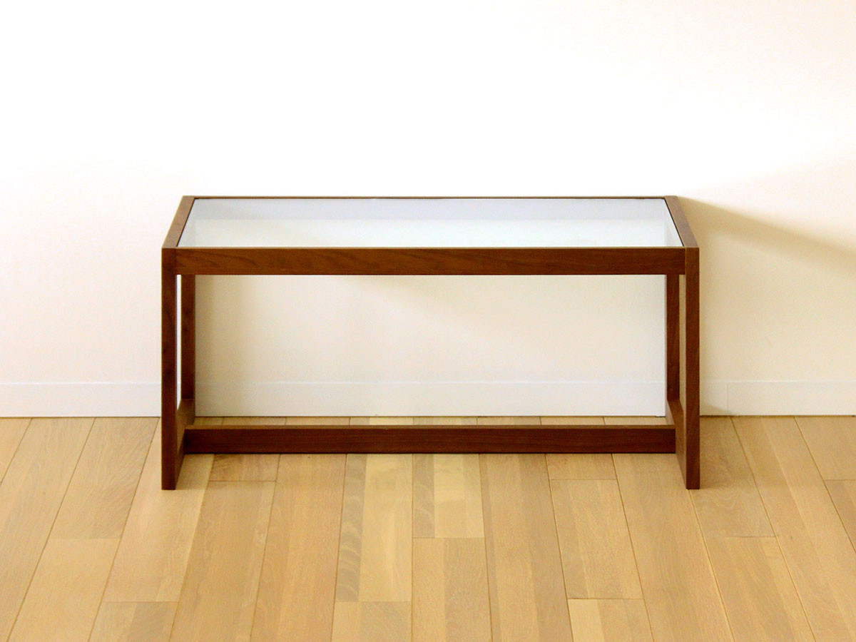 TAKANO MOKKOU CUBE 90 GLASS TABLE / 高野木工 キューブ 90 ガラステーブル（ウォルナット） （テーブル > ローテーブル・リビングテーブル・座卓） 5