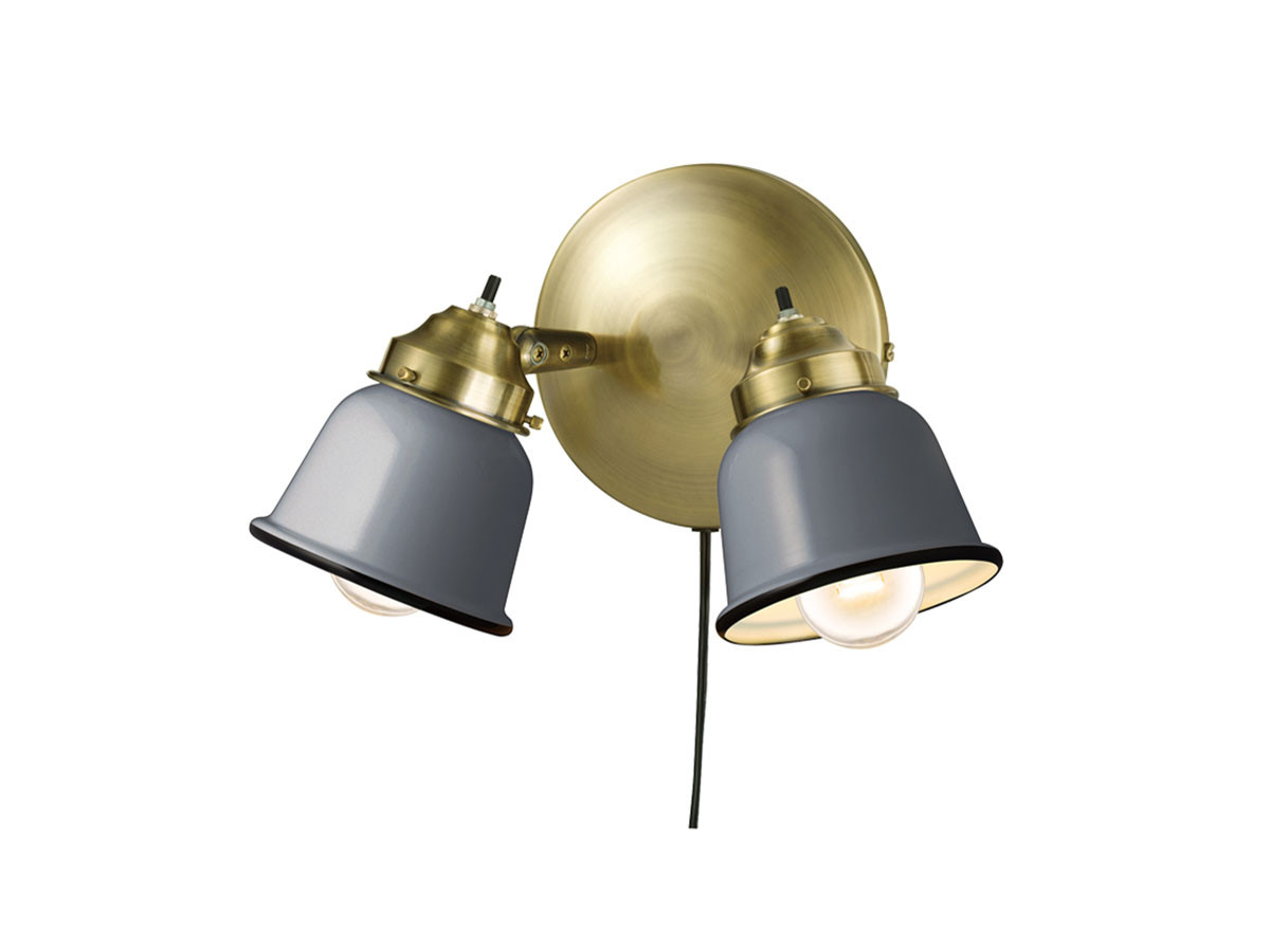CUSTOM SERIES
2 Classic Wall Lamp × Petit Steel / カスタムシリーズ
2灯クラシックウォールランプ × スチール（プチ） （ライト・照明 > ブラケットライト・壁掛け照明） 1