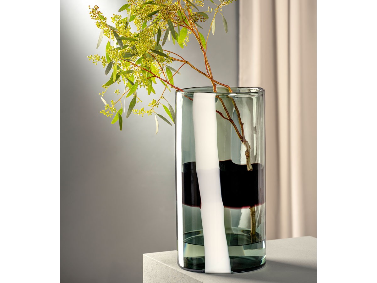 LEONARDO BANDA NERA Vase / レオナルド バンダ ネーラ ベース 高さ40cm （花器・プランター・グリーン > 花瓶・フラワーベース） 5