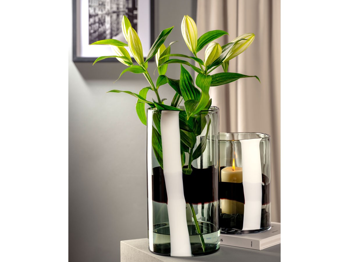 LEONARDO BANDA NERA Vase / レオナルド バンダ ネーラ ベース 高さ40cm （花器・プランター・グリーン > 花瓶・フラワーベース） 8