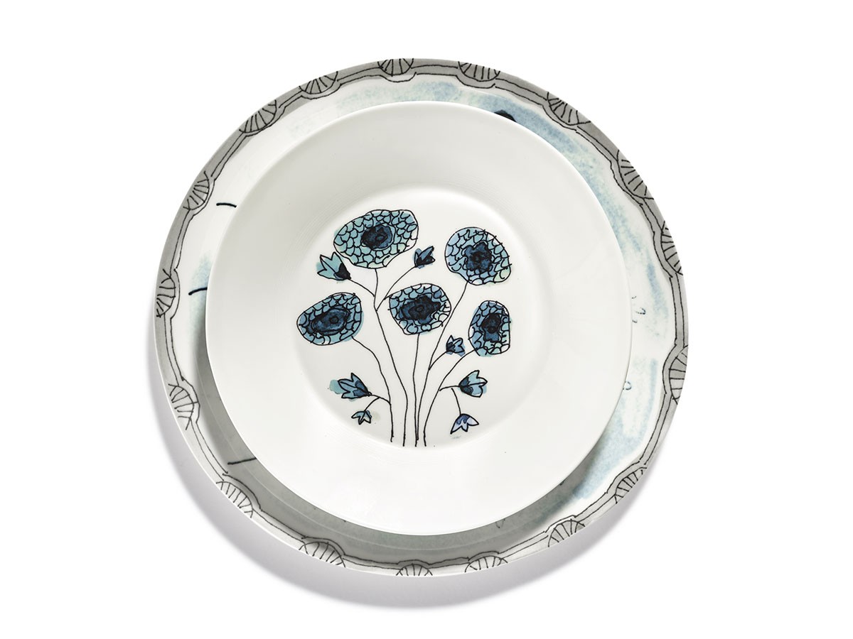 MIDNIGHT FLOWERS by MARNI
Deep Plate M Anemone Vaniglia / ミッドナイトフラワーズ バイ マルニ
ディーププレート M アネモネバニラ 22cm （食器・テーブルウェア > お椀・ボウル） 6