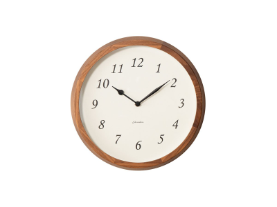 ウォールナットブラウン・茶色の壁掛け時計 - インテリア・家具通販