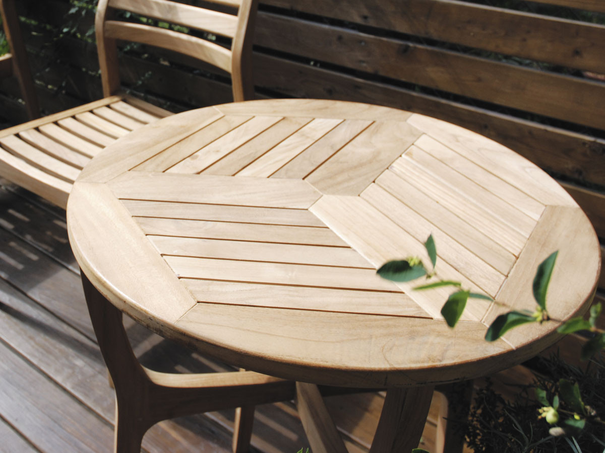 Teak Style Lotus Table 80 / チークスタイル ロータス テーブル 80 （テーブル > 丸テーブル・ラウンドテーブル） 8