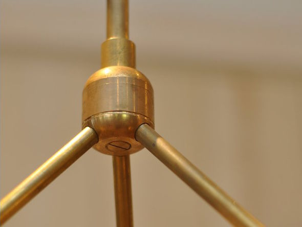 SOLID BRASS LAMP 3ARM 45° 6