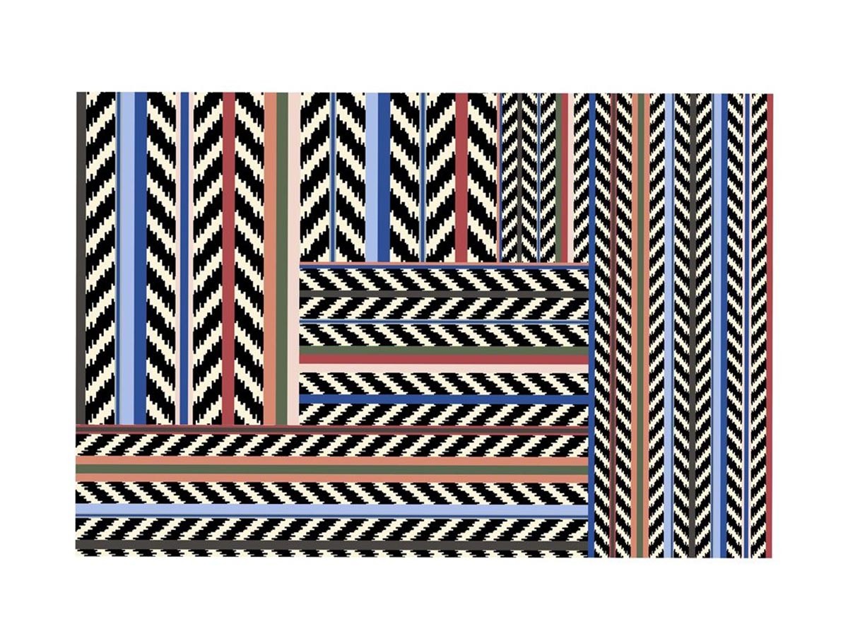 DESIGNERS GUILD Christian Lacroix
Jaipur Stripe  - Azur - Rug / デザイナーズギルド クリスチャンラクロワ
ジャイプールストライプ アジュール ラグ （ラグ・カーペット > ラグ・カーペット・絨毯） 1