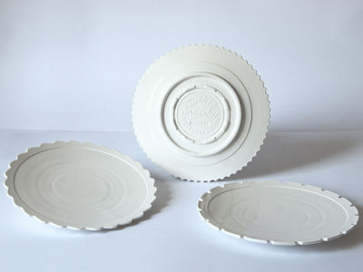 DIESEL LIVING with SELETTI MACHINE COLLECTION Dinner Plate Set 3