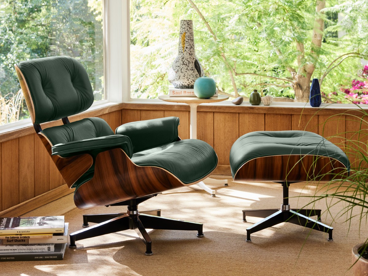 Herman Miller Eames Lounge Chair&Ottoman / ハーマンミラー イームズラウンジチェア&オットマン
ブラック皮革 （チェア・椅子 > ラウンジチェア） 3