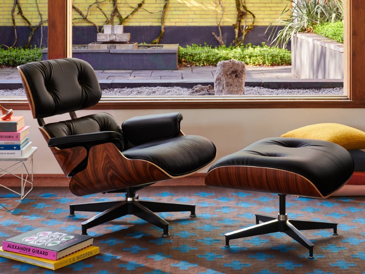 Eames オットマン　ハーマンミラー Herman Miller Eames Lounge Chair&Ottoman / ハーマンミラー イームズ
