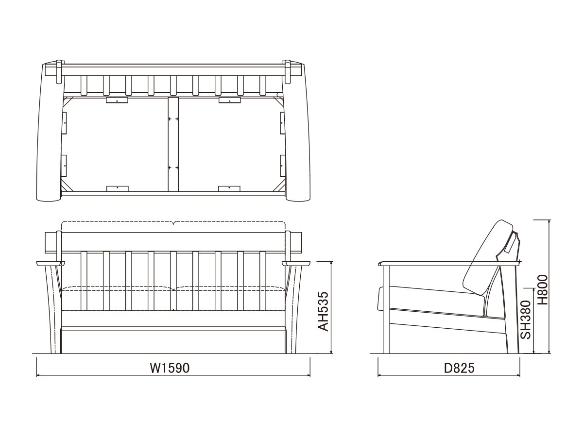 SOFA / ソファ #117255 （ソファ > 二人掛けソファ） 8