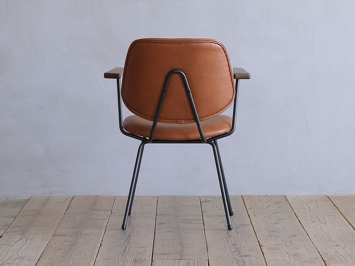 Knot antiques ABOCK CHAIR / ノットアンティークス アボック チェア 肘付（PU / ブラックフレーム） （チェア・椅子 > ダイニングチェア） 21