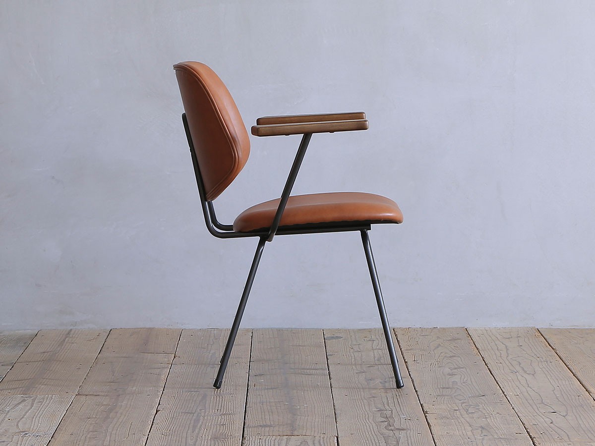 Knot antiques ABOCK CHAIR / ノットアンティークス アボック チェア 肘付（PU / ブラックフレーム） （チェア・椅子 > ダイニングチェア） 19