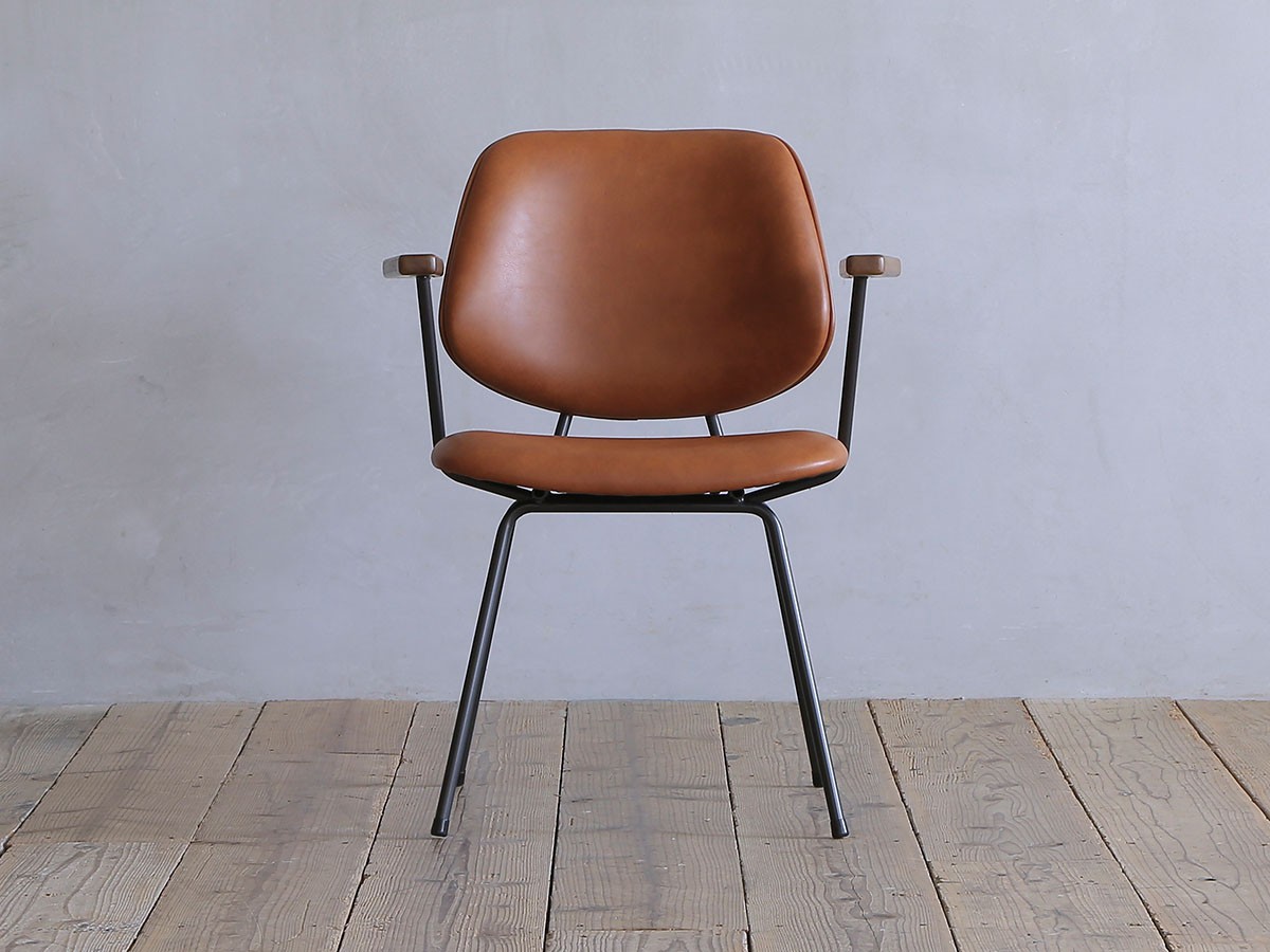 Knot antiques ABOCK CHAIR / ノットアンティークス アボック チェア 肘付（PU / ブラックフレーム） （チェア・椅子 > ダイニングチェア） 17