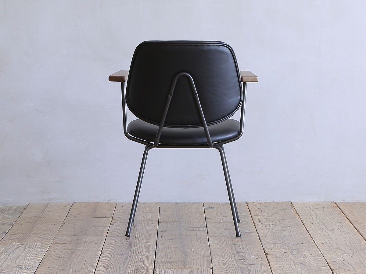Knot antiques ABOCK CHAIR / ノットアンティークス アボック チェア 肘付（PU / ブラックフレーム） （チェア・椅子 > ダイニングチェア） 13