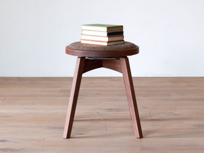 HIRASHIMA AGILE Round Stool / ヒラシマ アジレ ラウンドスツール（張