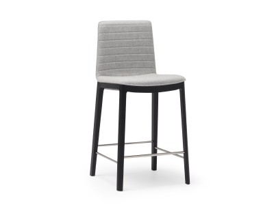 Andreu World Flex High Back Counter Stool Fully Upholstered