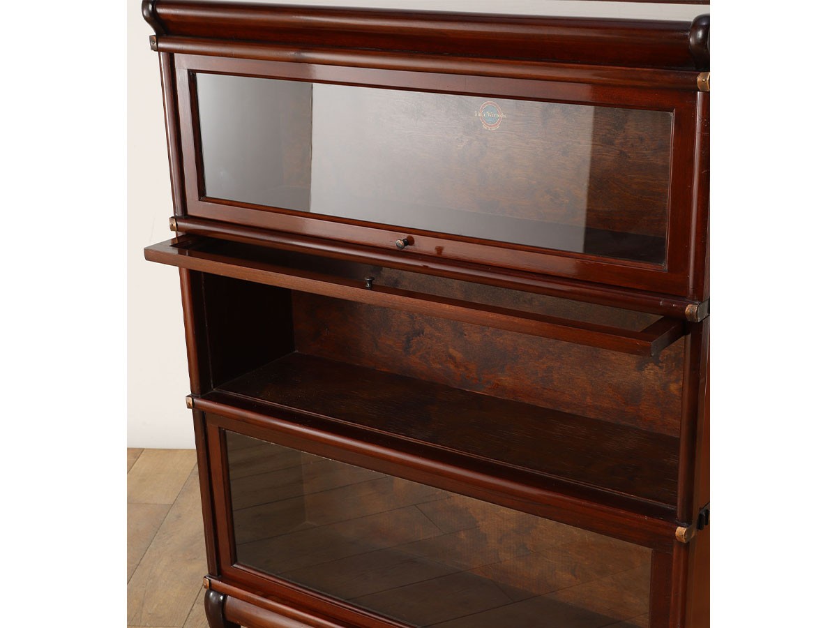 Lloyd's Antiques Real Antique 
Globe Wernicke Stacking Bookcase / ロイズ・アンティークス 英国アンティーク家具
グローブ ヴォニック スタッキングブックケース QN009092 （収納家具 > キャビネット） 8