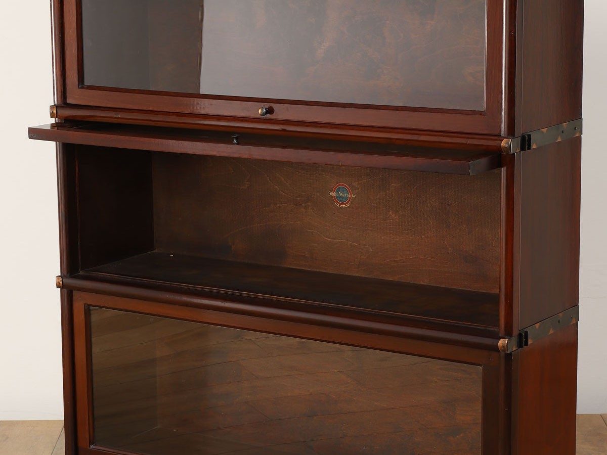 Lloyd's Antiques Real Antique 
Globe Wernicke Stacking Bookcase / ロイズ・アンティークス 英国アンティーク家具
グローブ ヴォニック スタッキングブックケース QN009092 （収納家具 > キャビネット） 30