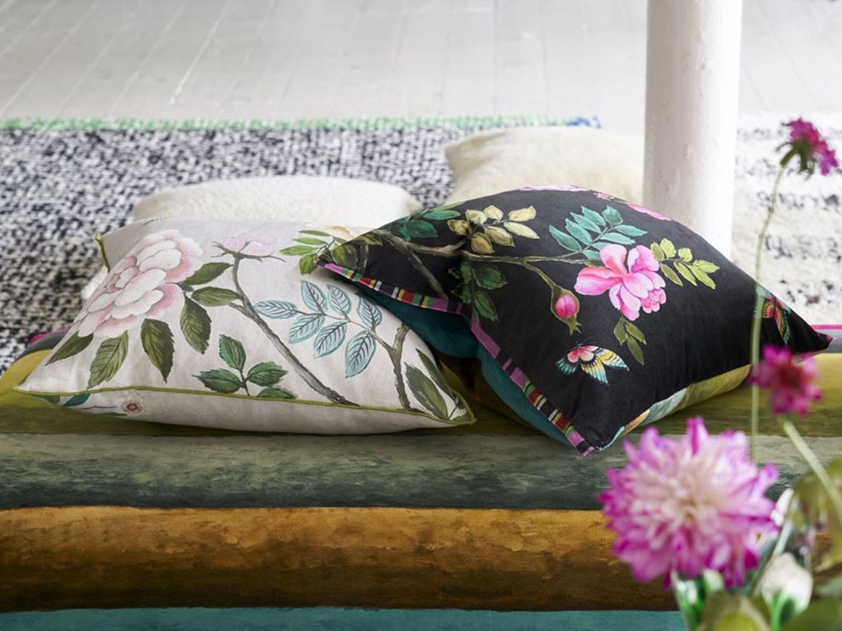 DESIGNERS GUILD Porcelaine de Chine Cushion / デザイナーズギルド