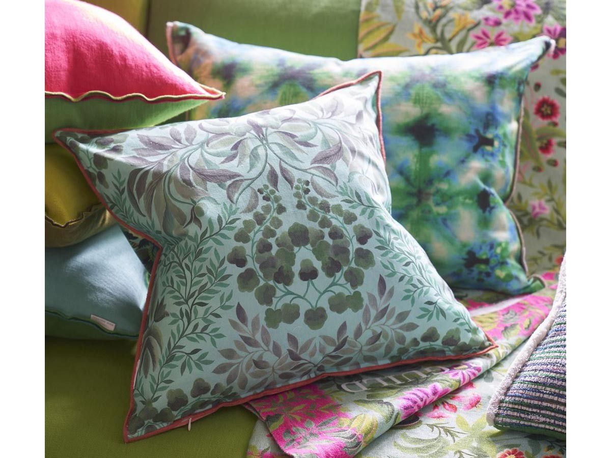 DESIGNERS GUILD Ikebana Damask Cushion / デザイナーズギルド イケバナ ダマスク クッション 50 × 50cm （クッション > クッション・クッションカバー） 12