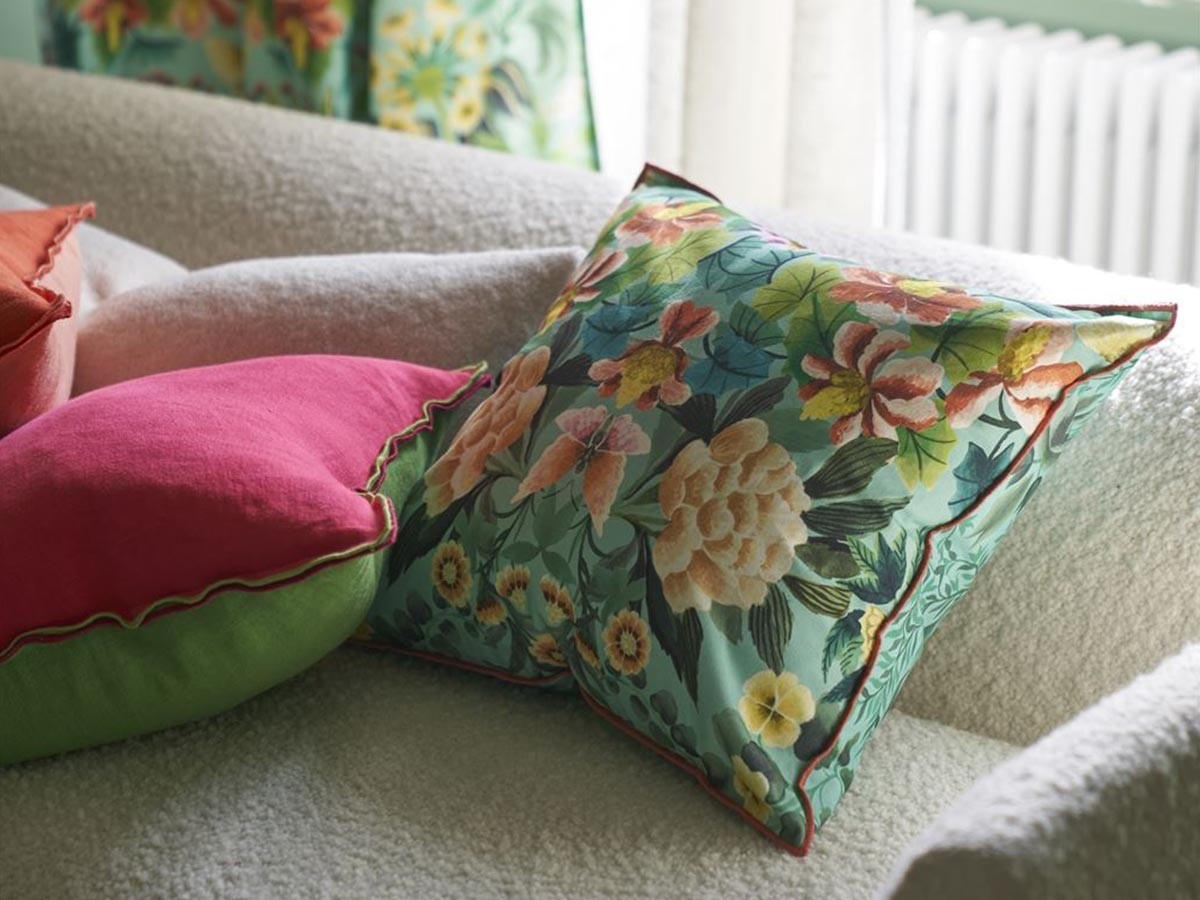 DESIGNERS GUILD Ikebana Damask Cushion / デザイナーズギルド イケバナ ダマスク クッション 50 × 50cm （クッション > クッション・クッションカバー） 9