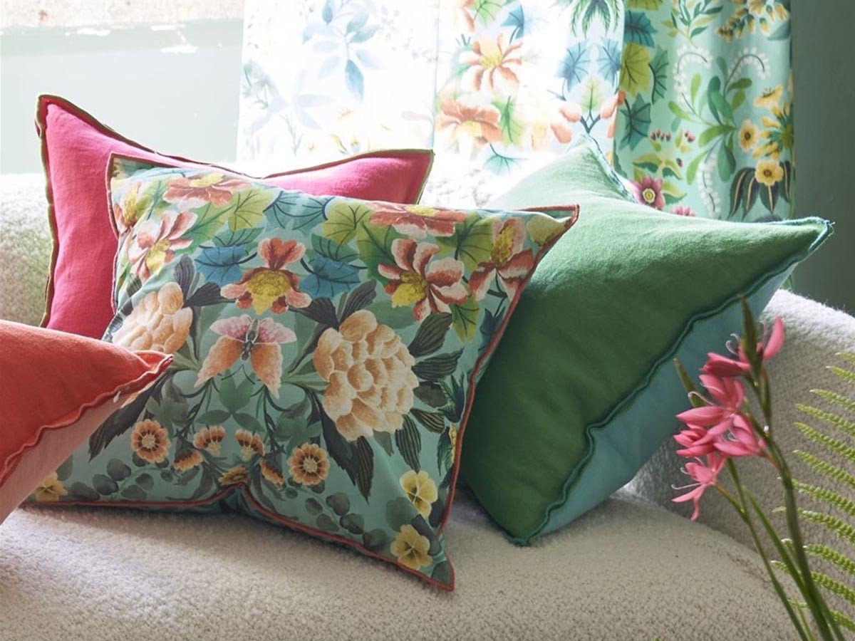 DESIGNERS GUILD Ikebana Damask Cushion / デザイナーズギルド イケバナ ダマスク クッション 50 × 50cm （クッション > クッション・クッションカバー） 10