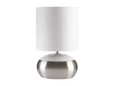 ROYAL DOULTON LIGHTING FUSION PLATINUM SQUAT TOUCH TABLE LAMP