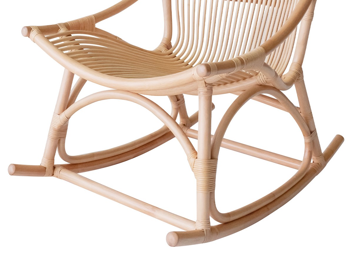 SHIKADA SHITSURAI RATTAN Natural Rattan Series
Rocking Terrace Chair / シカダ シツライ ラタン ナチュラルラタンシリーズ
ロッキングテラスチェア （チェア・椅子 > ロッキングチェア） 4