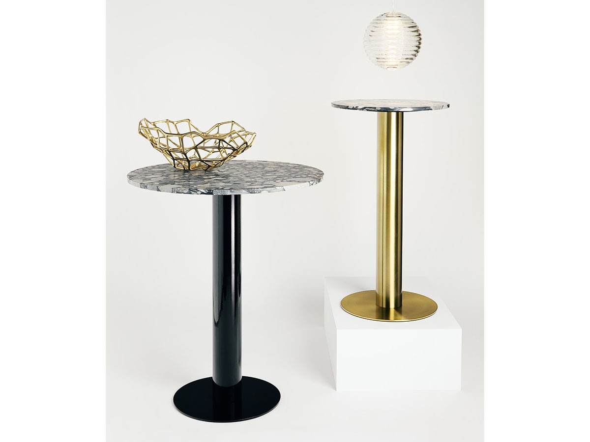 Tom Dixon. Tube Base + Pebble Marble Top Round 600 / トム・ディクソン チューブ ベース + ペブルマーブルトップ ラウンド 600 （テーブル > カフェテーブル） 7