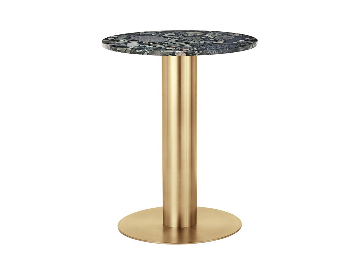 Tom Dixon. Tube Base + Pebble Marble Top Round 600 / トム・ディクソン チューブ ベース + ペブルマーブルトップ ラウンド 600 （テーブル > カフェテーブル） 1