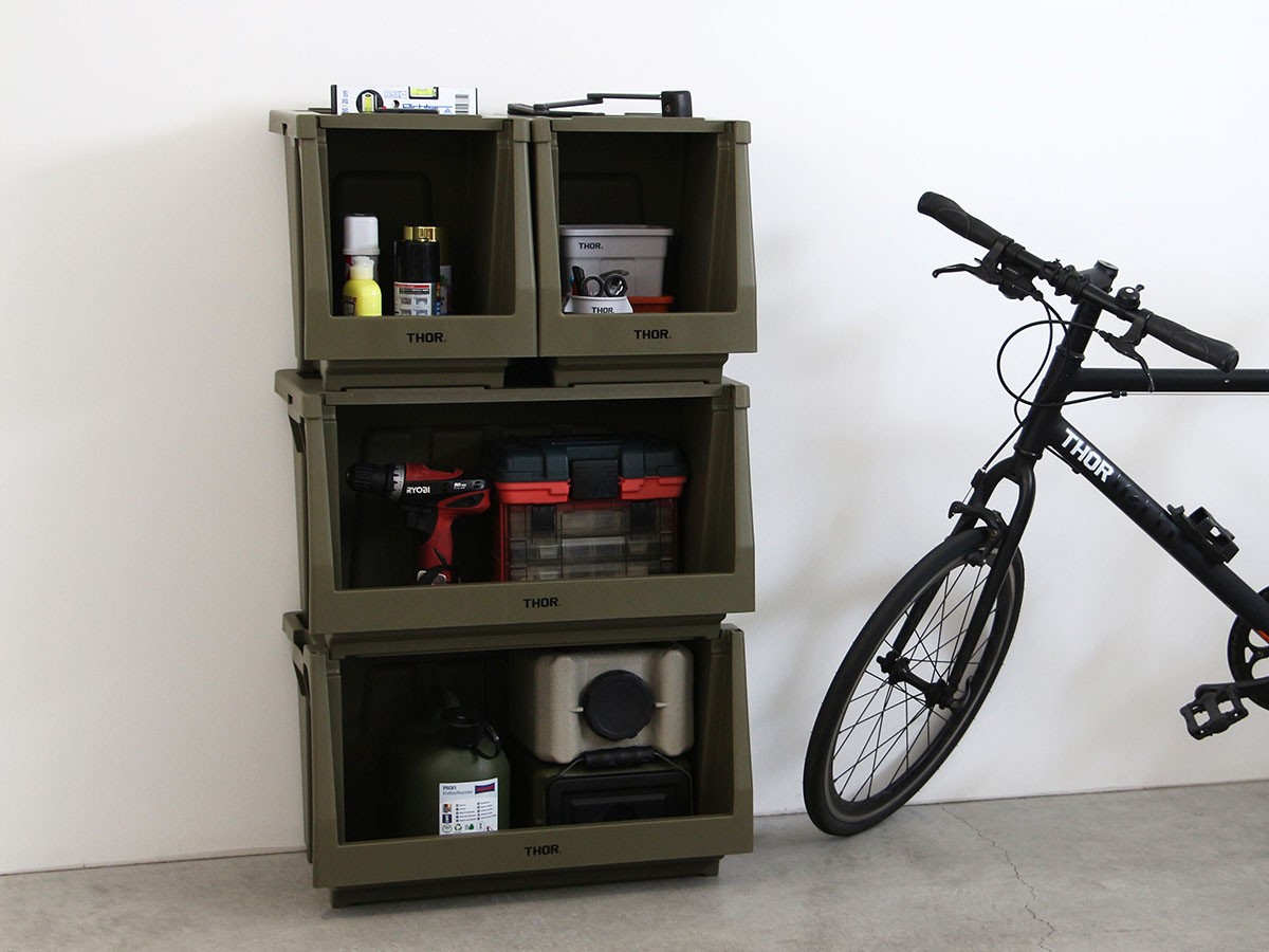 THOR STACKING SHELF CONTAINER SET / ソー スタッキング シェルフ コンテナセット 50L （収納家具 > ラック・シェルフ） 19