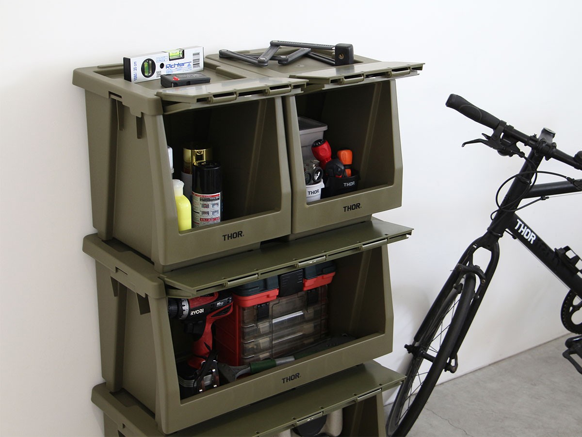 THOR STACKING SHELF CONTAINER SET / ソー スタッキング シェルフ コンテナセット 50L （収納家具 > ラック・シェルフ） 20