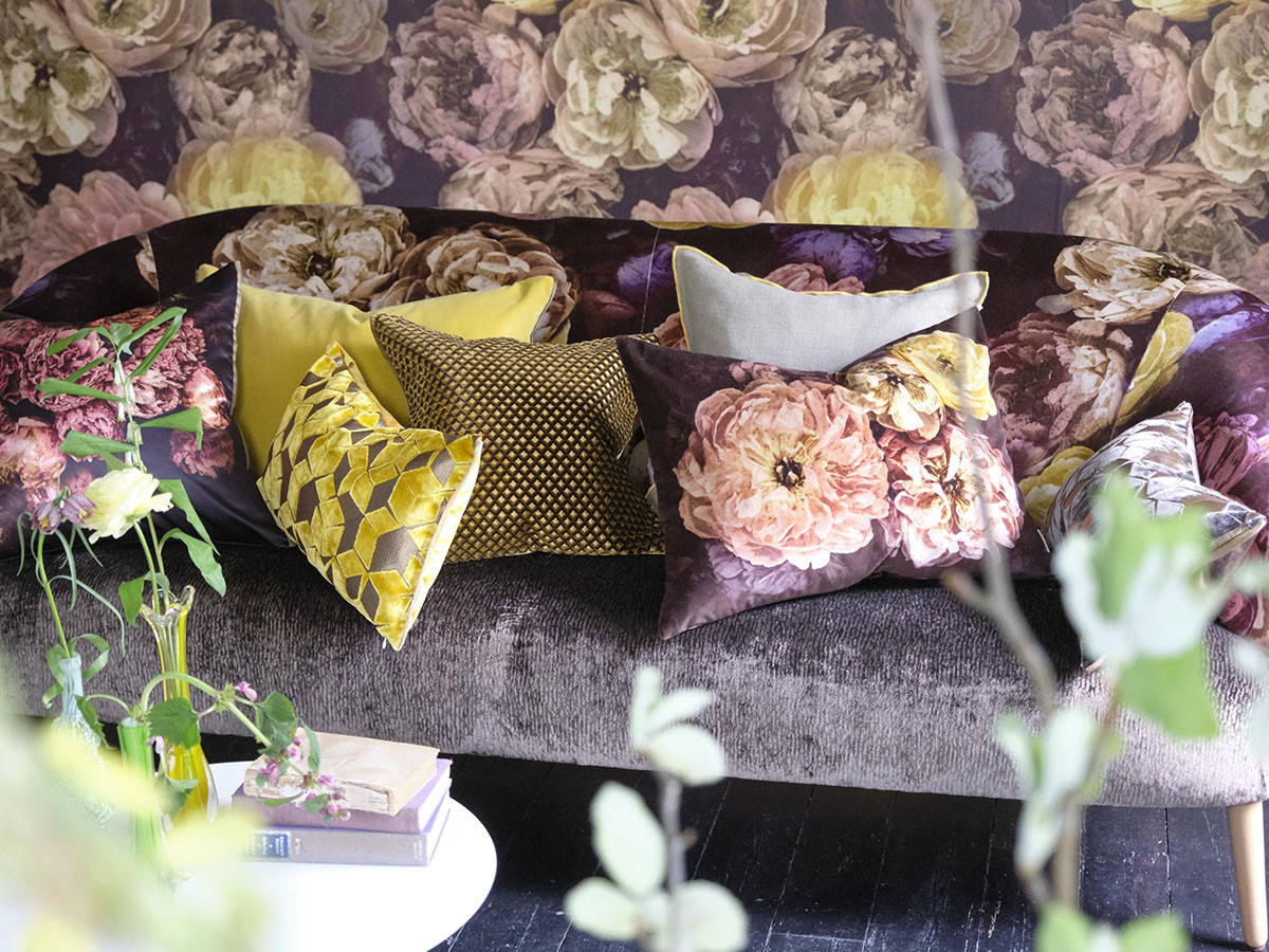 DESIGNERS GUILD Le Poeme de Fleurs Cushion / デザイナーズギルド レ