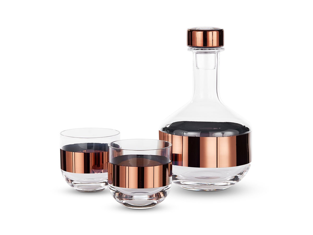 Tank Whisky Glass 2P Copper 16