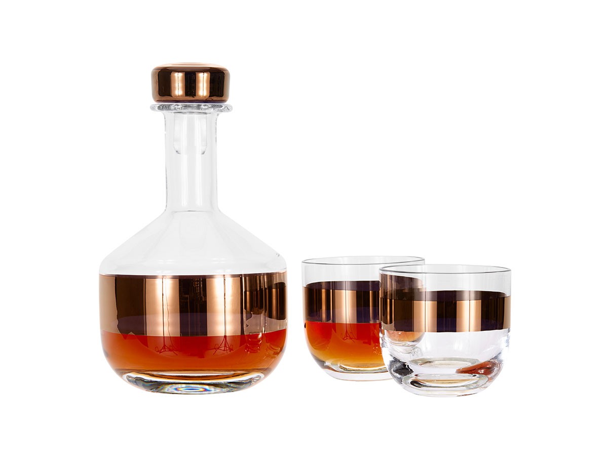 Tank Whisky Glass 2P Copper 19