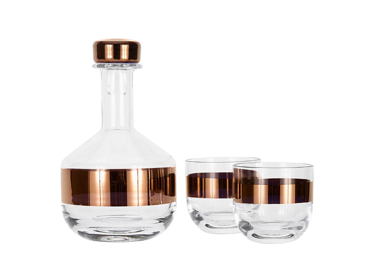 Tank Whisky Glass 2P Copper 18